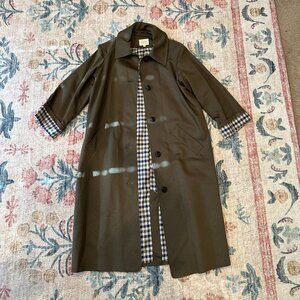 (SOLD) SEZANE Clyde Coat in Dark Green / Khaki, in size FR 34 / US 2